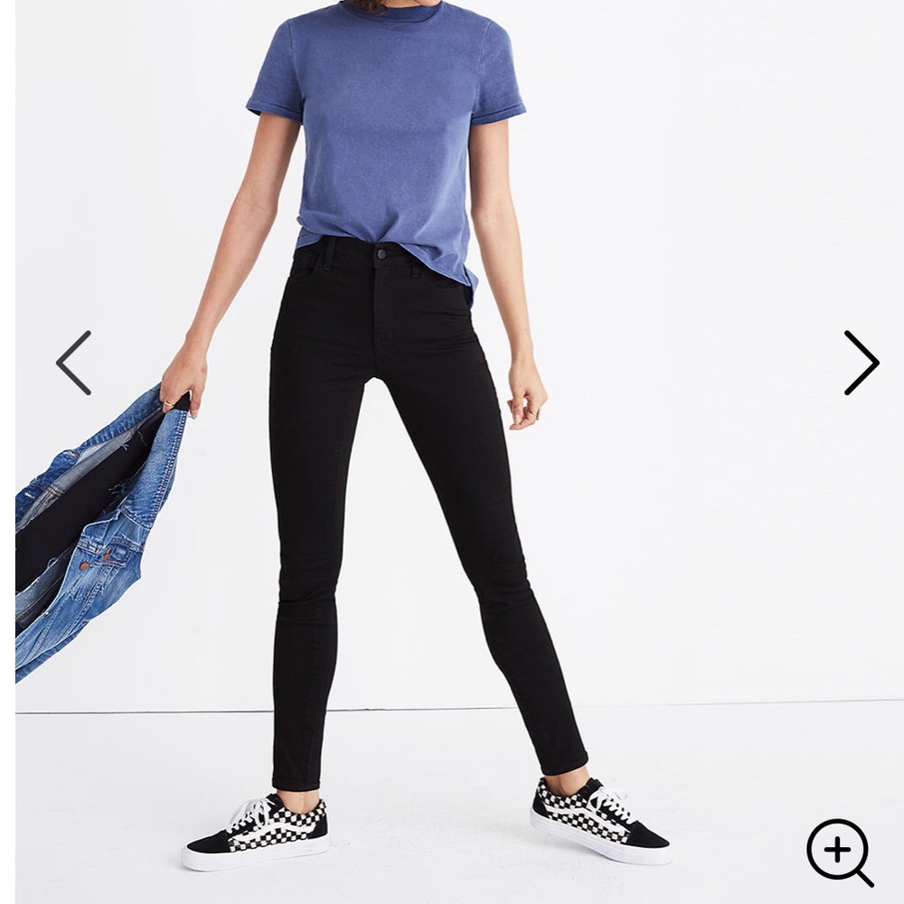 NWT Madewell petite roadtripper jeans, black